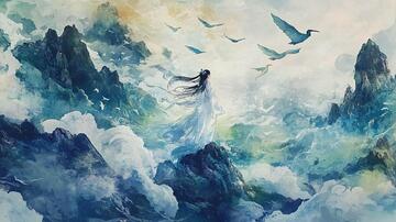 奈何桥插画插画仙侠意境