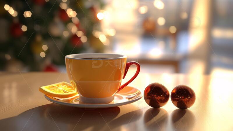 高清大图下载【趣麦麦图】咖啡圣诞节氛围