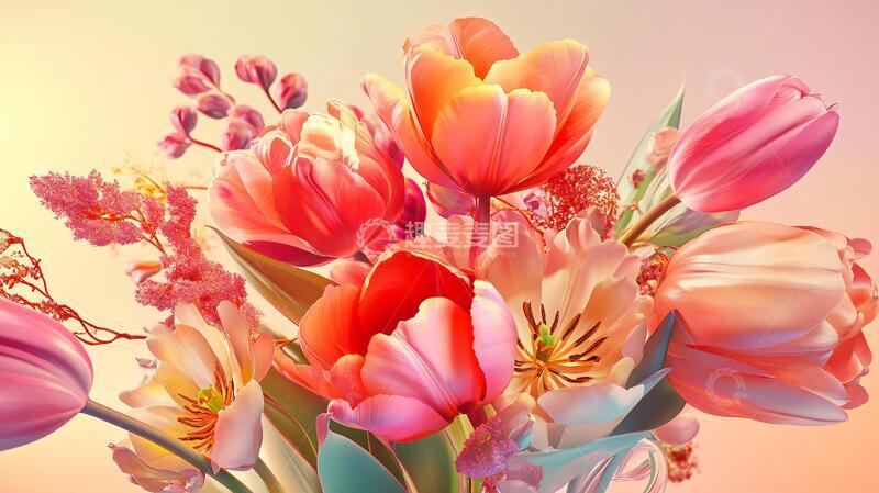 高清大图下载【趣麦麦图】立体唯美花卉2