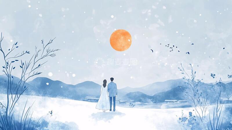 高清大图下载【趣麦麦图】浪漫唯美插画