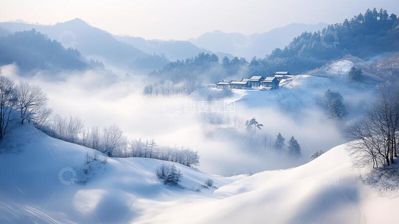 高清大图下载【趣麦麦图】皖南唯美梦幻仙境