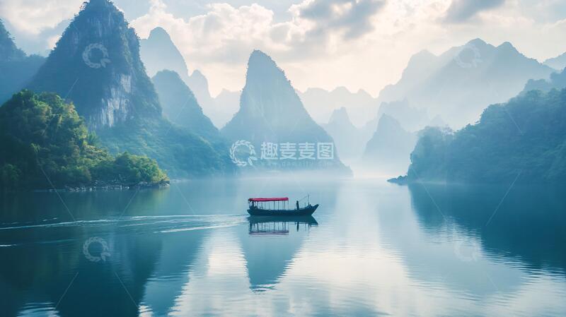 高清大图下载【趣麦麦图】唯美漓江风光