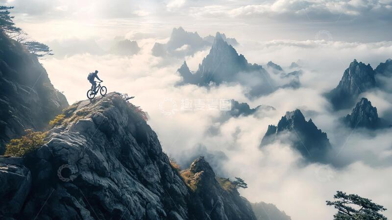 高清大图下载【趣麦麦图】登峰造极背景3