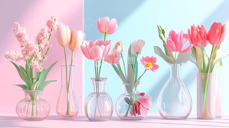 高清大图下载【趣麦麦图】花瓶模型花瓶模型花卉