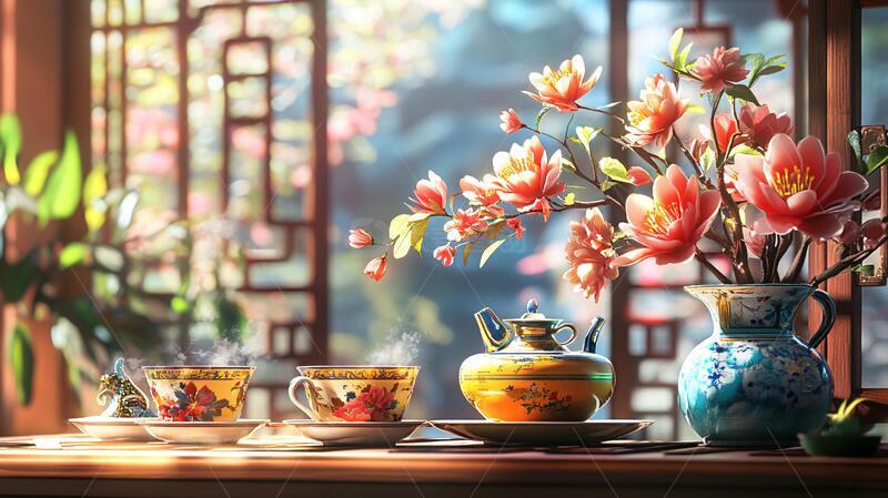 茶楼场景场景茶楼茶馆