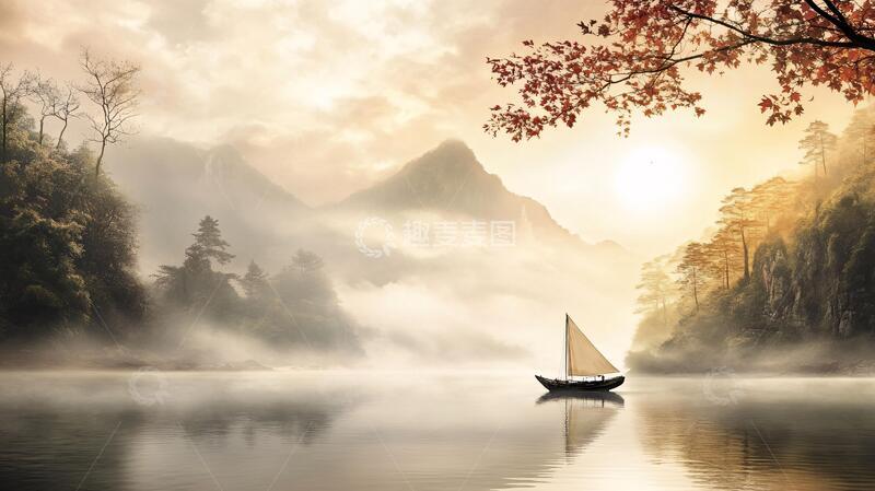 高清大图下载【趣麦麦图】大幅高清山水日出9