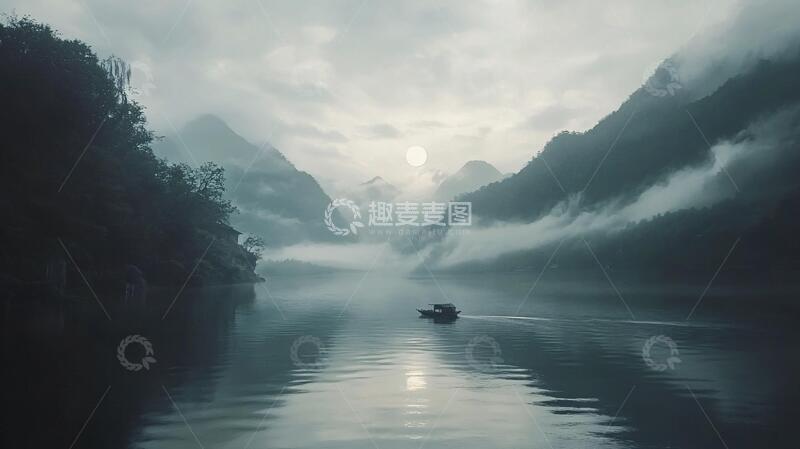 高清大图下载【趣麦麦图】小东江晨曲乌江清江清晨