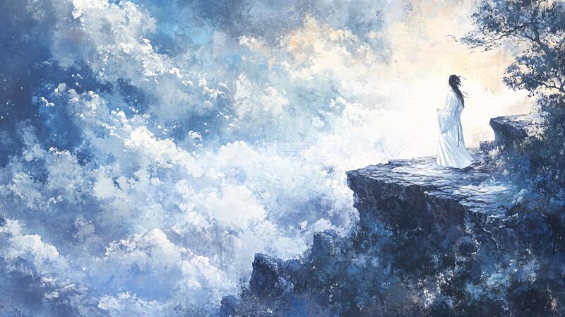 高清大图下载【趣麦麦图】古风人像水墨山水25