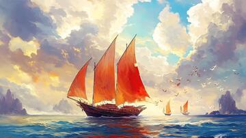 扬帆启航高清画12