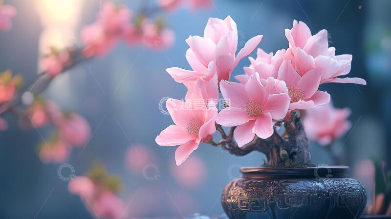 高清大图下载【趣麦麦图】禅意禅境意境桃花6