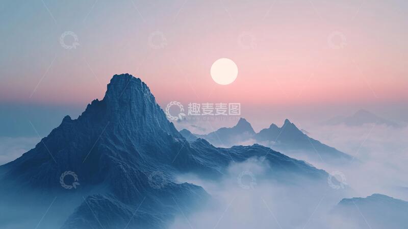 高清大图下载【趣麦麦图】唯美旭日东升5