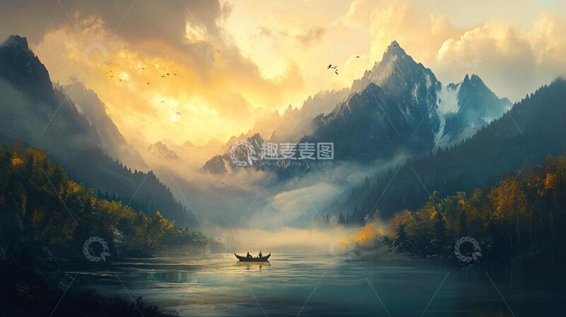 高清大图下载【趣麦麦图】大气高清意境山水9