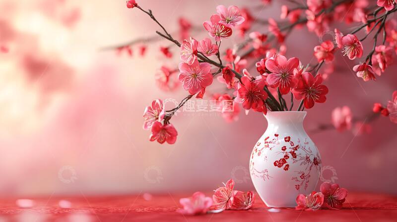 高清大图下载【趣麦麦图】禅意禅境意境桃花4