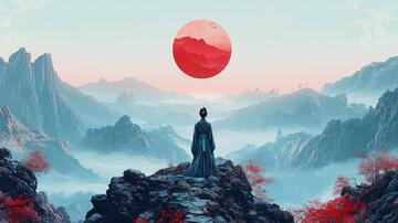 古风人像水墨山水23