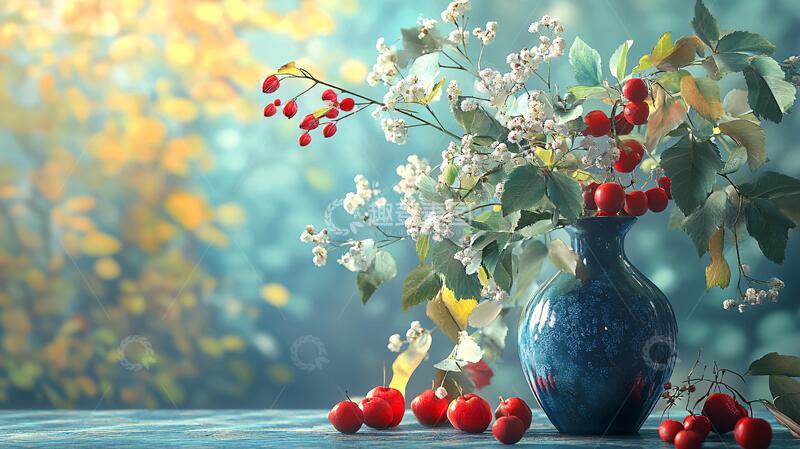 高清大图下载【趣麦麦图】植物果实插花