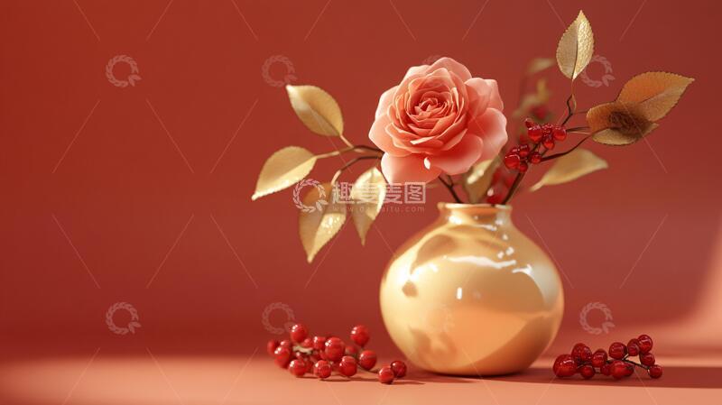 高清大图下载【趣麦麦图】春日红白玫瑰