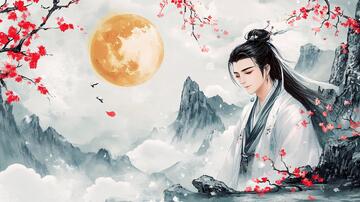 原创手绘古装美男