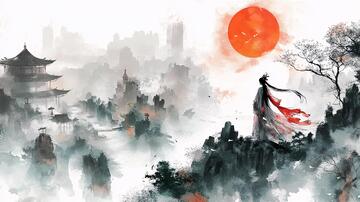 古风人像水墨山水21