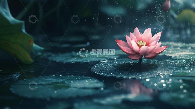 高清大图下载【趣麦麦图】唯美意境荷塘1