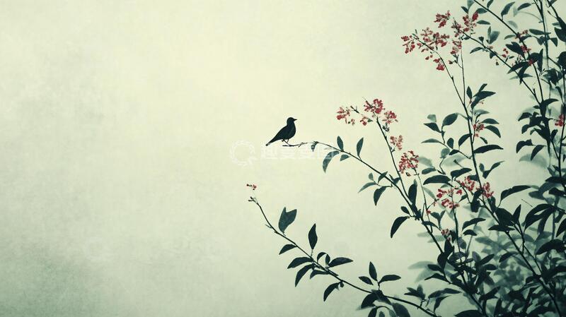 高清大图下载【趣麦麦图】唯美花鸟背景