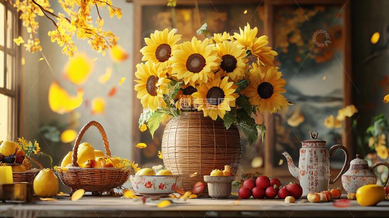 高清大图下载【趣麦麦图】秋色花艺素材9