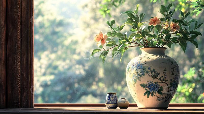 高清大图下载【趣麦麦图】唯美瓷瓶瓷瓶花瓶花卉
