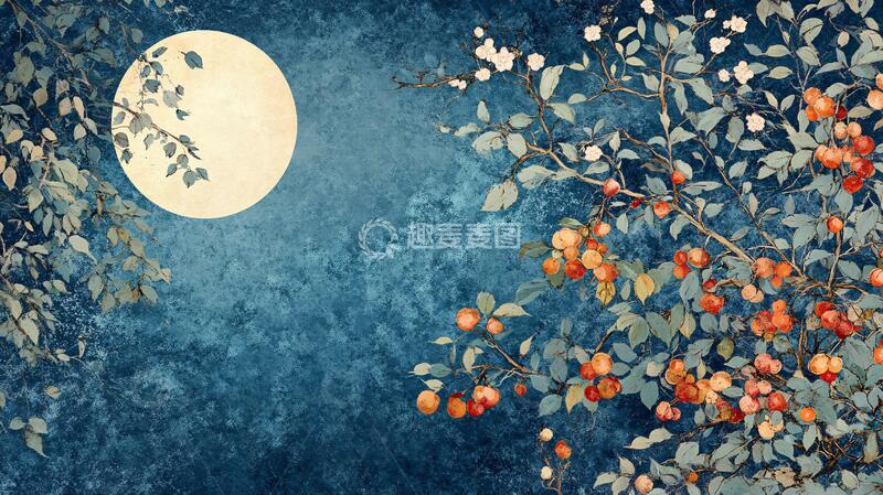 高清大图下载【趣麦麦图】火棘插画插画背景手绘