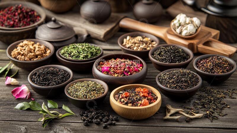 高清大图下载【趣麦麦图】各种茶叶汇总1