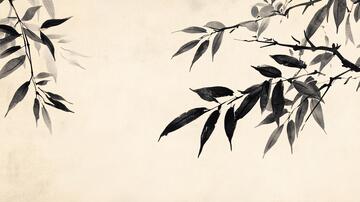 墨竹壁画背景3