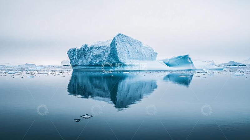 高清大图下载【趣麦麦图】冰山风光风光倒影仙境