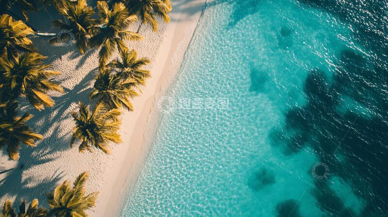 高清大图下载【趣麦麦图】马尔代夫鸟瞰