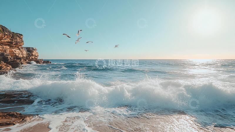高清大图下载【趣麦麦图】长岛海浪海浪长岛浪花