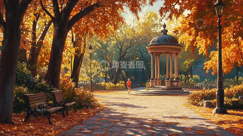 高清大图下载【趣麦麦图】唯美城市秋天