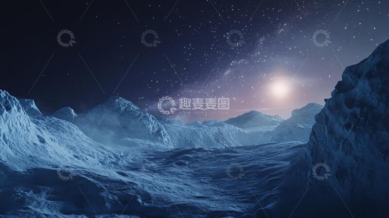 高清大图下载【趣麦麦图】山脉背景背景外星梦幻