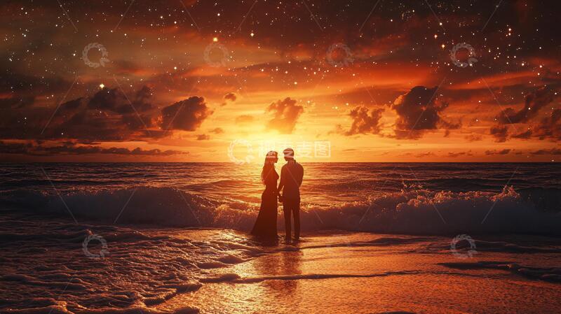 高清大图下载【趣麦麦图】海景爱情高清