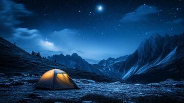 星空露营山野行