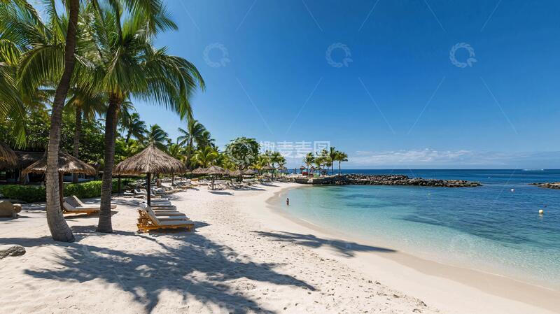 高清大图下载【趣麦麦图】斐济旅游团旅游海滩海边