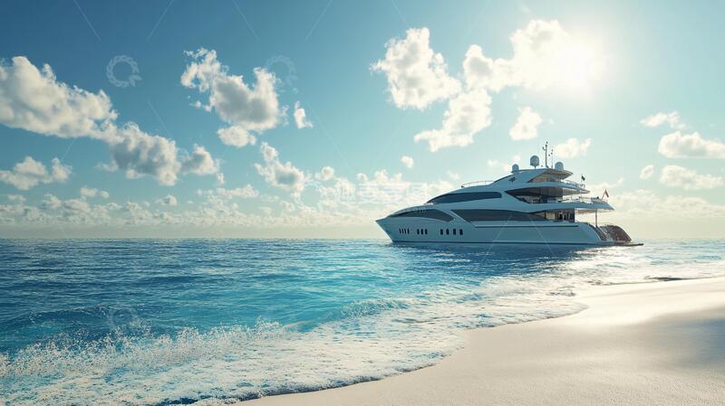 高清大图下载【趣麦麦图】游艇豪华旅游度假