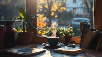 窗台生活读书静物文艺