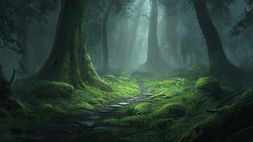 深林大场景森林梦幻场景