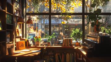 书店阳光书吧内景书店