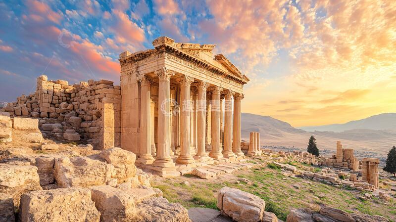 高清大图下载【趣麦麦图】希腊帕台农神殿