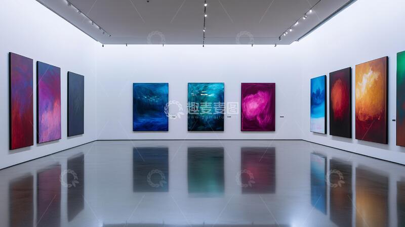 高清大图下载【趣麦麦图】美术馆作品陈列