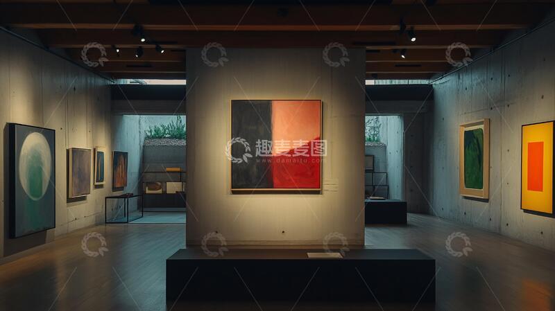 高清大图下载【趣麦麦图】画展展览画展画廊作品