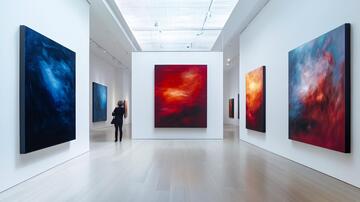 美术馆内画展画廊展厅