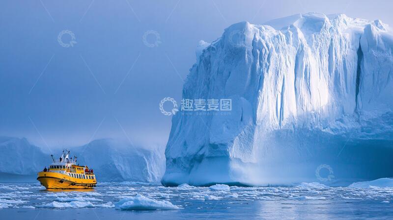 高清大图下载【趣麦麦图】南极旅游船上