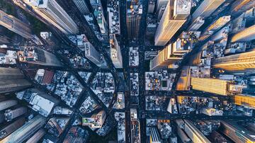 旺角航拍航拍旺角地王