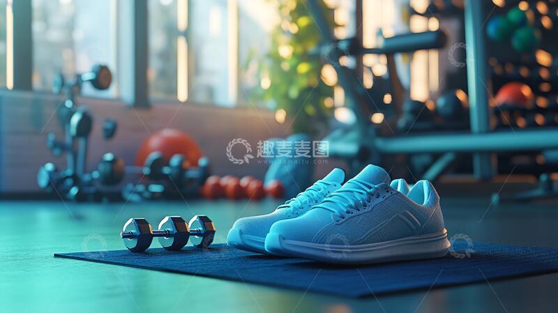 高清大图下载【趣麦麦图】运动健身背景