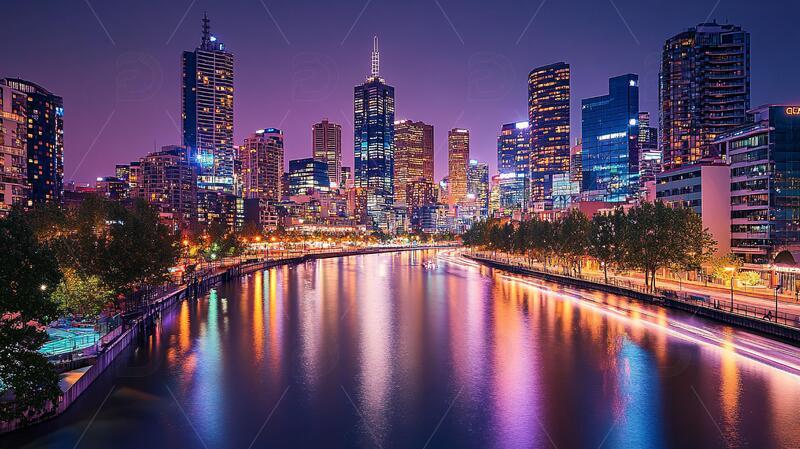 高清大图下载【趣麦麦图】墨尔本城市城市澳洲都市