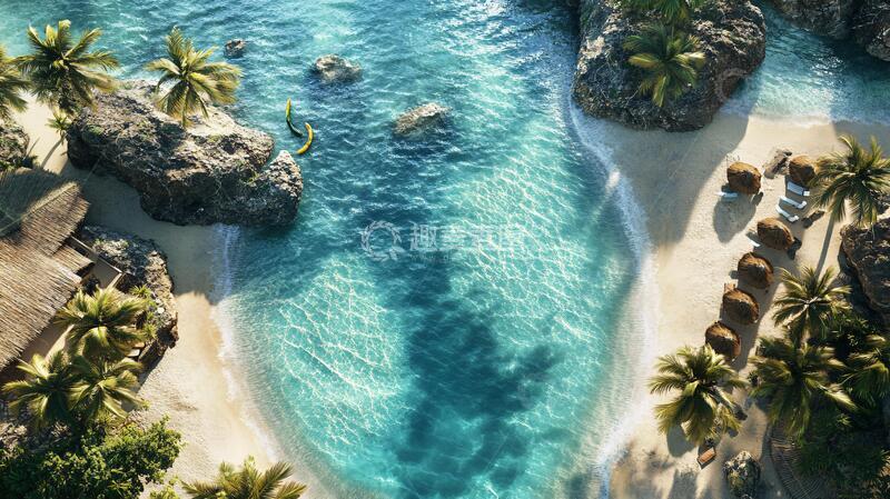 高清大图下载【趣麦麦图】海岛度假开发